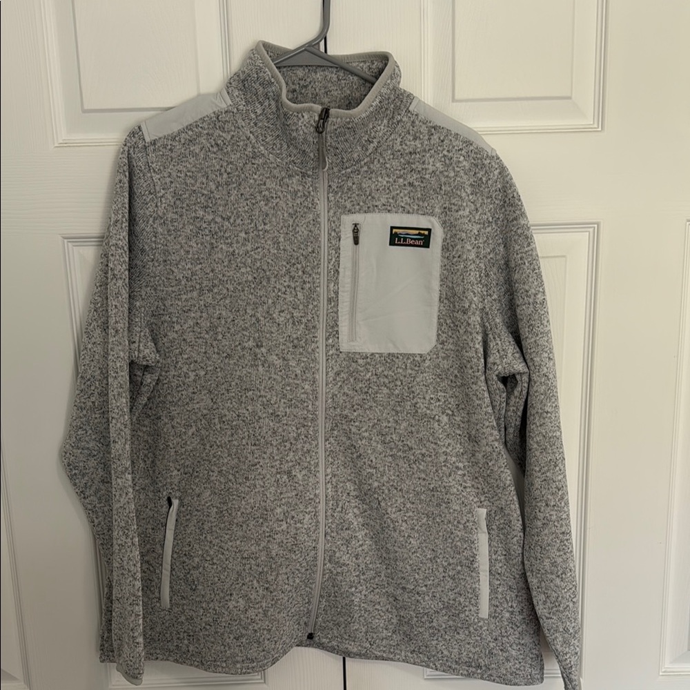 NWT LL Bean Gray Full-Zip Jacket